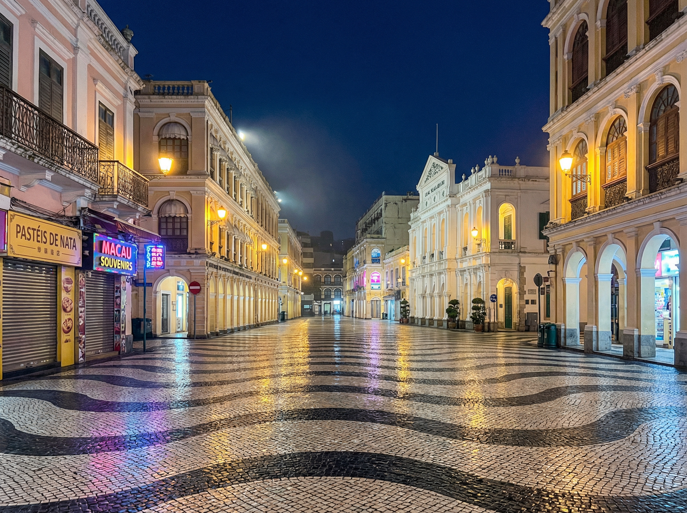 澳门皇冠官网 - 澳门议事亭前地夜景