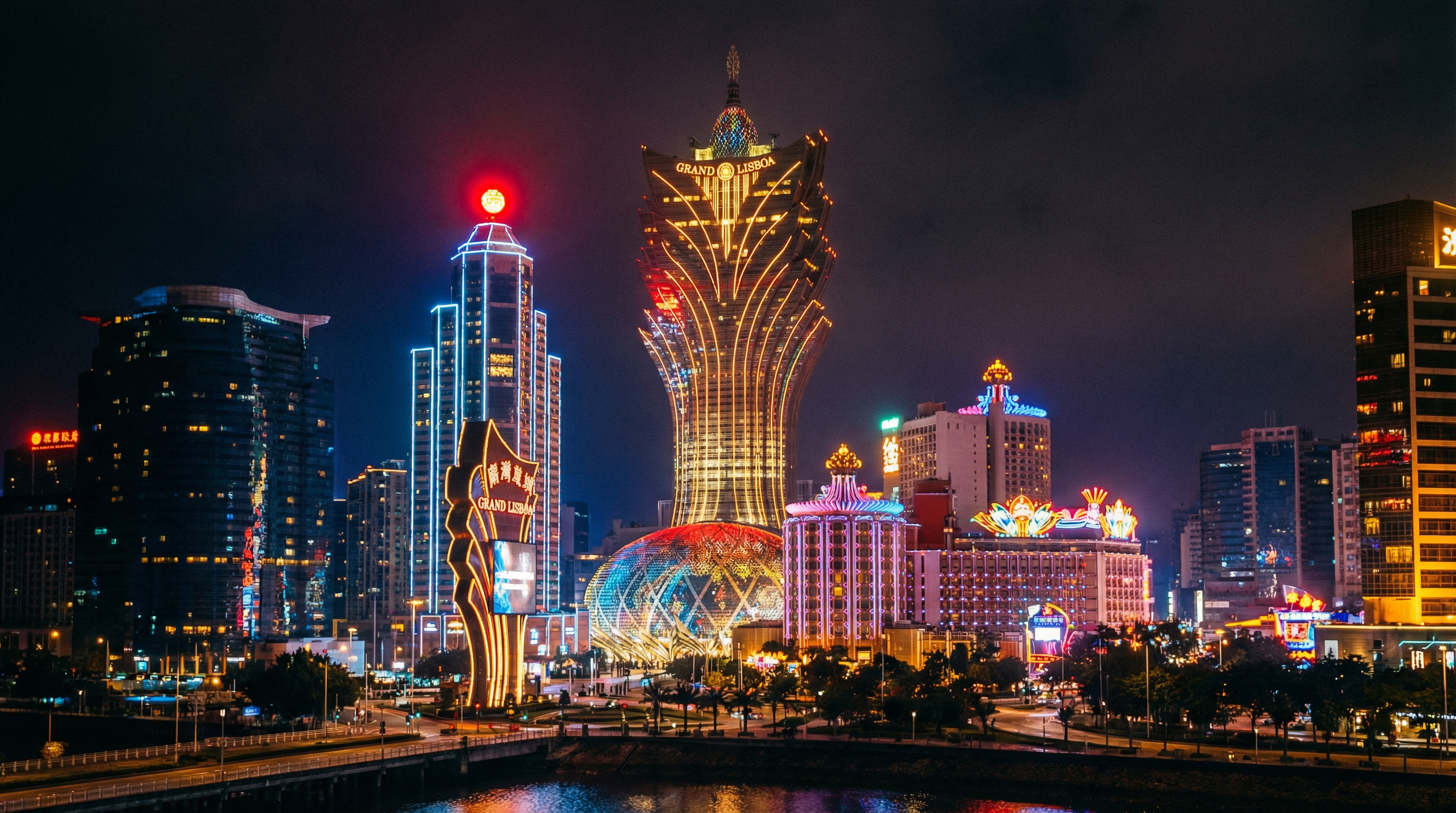 澳门皇冠官网 - 澳门地标建筑夜景